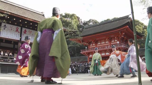 Kemari-hajime at Simakamo-jinja_Kyoto（NHK NEWS）